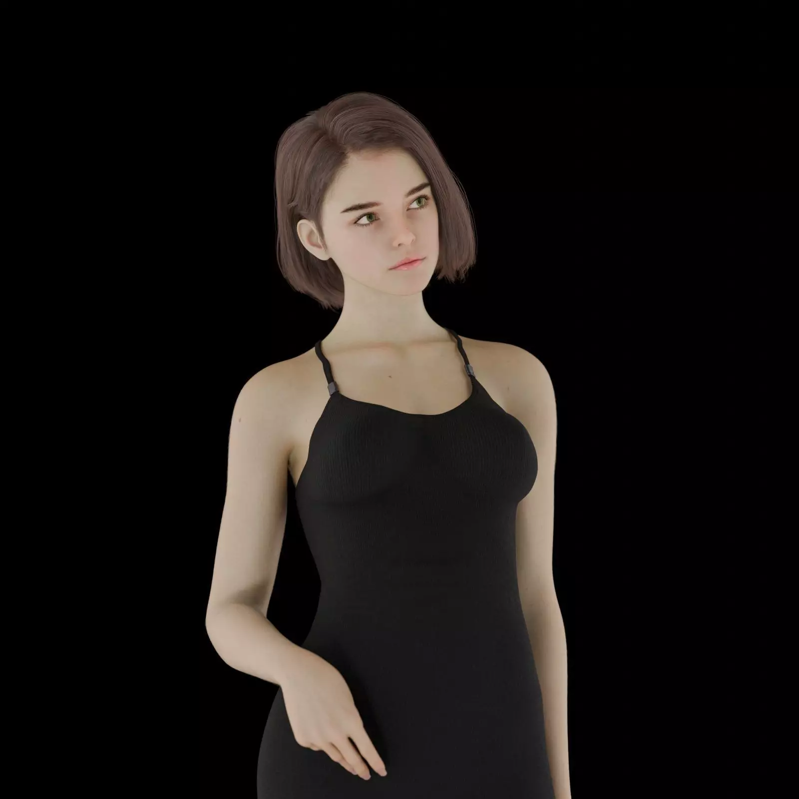 Sarah - Advanced Rigged Female Low-poly 3D model_2