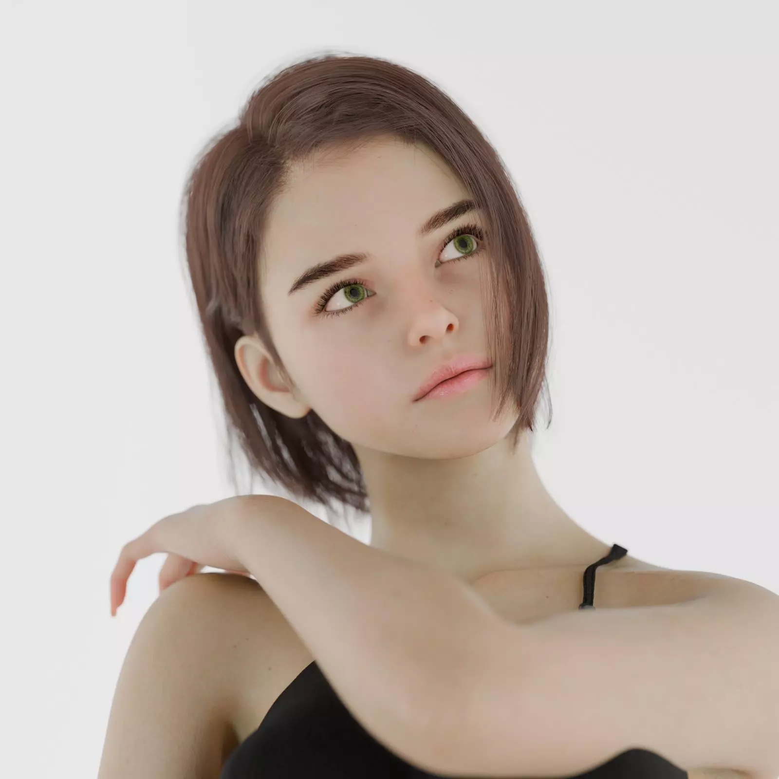 Sarah - Advanced Rigged Female Low-poly 3D model_3