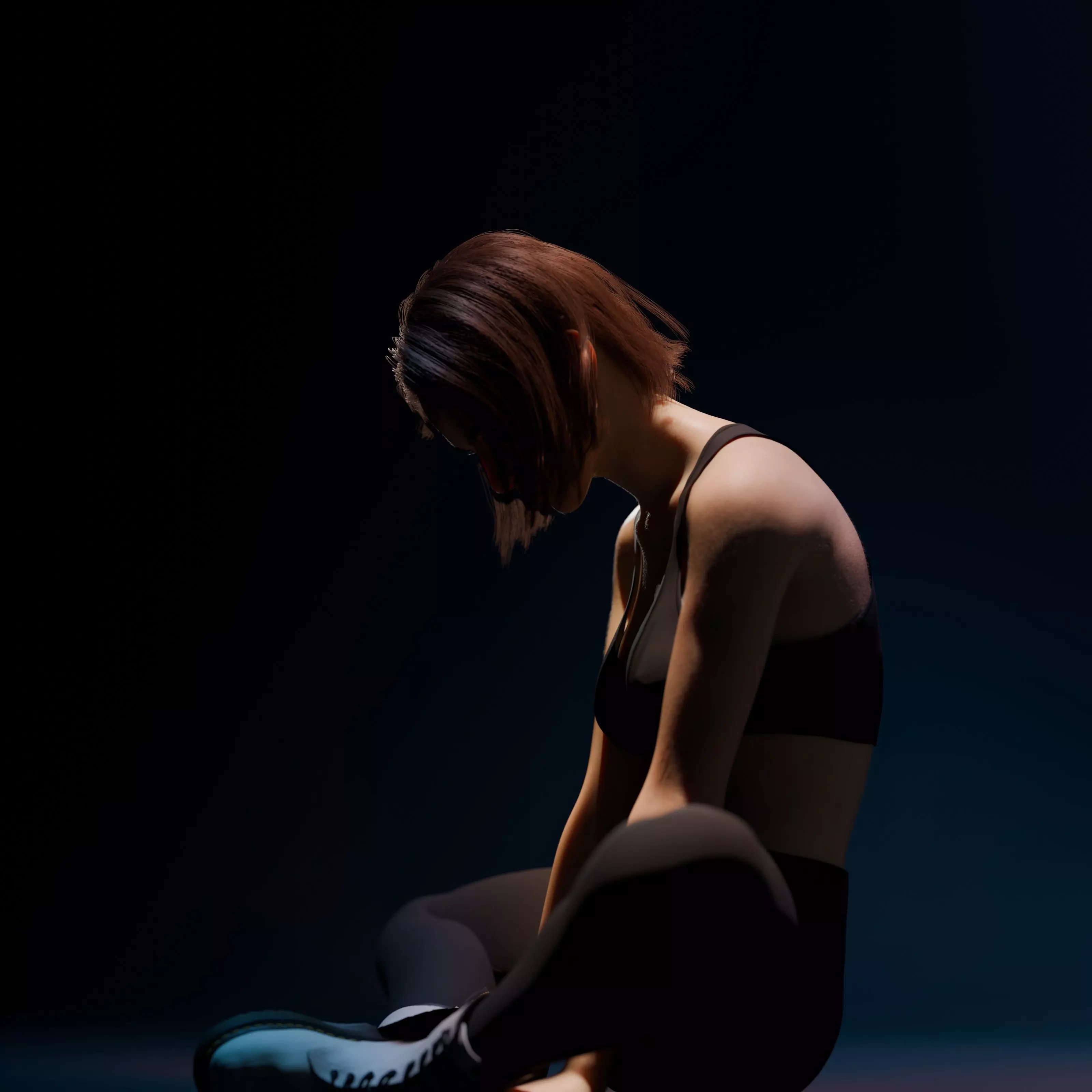 Sarah - Advanced Rigged Female Low-poly 3D model_28