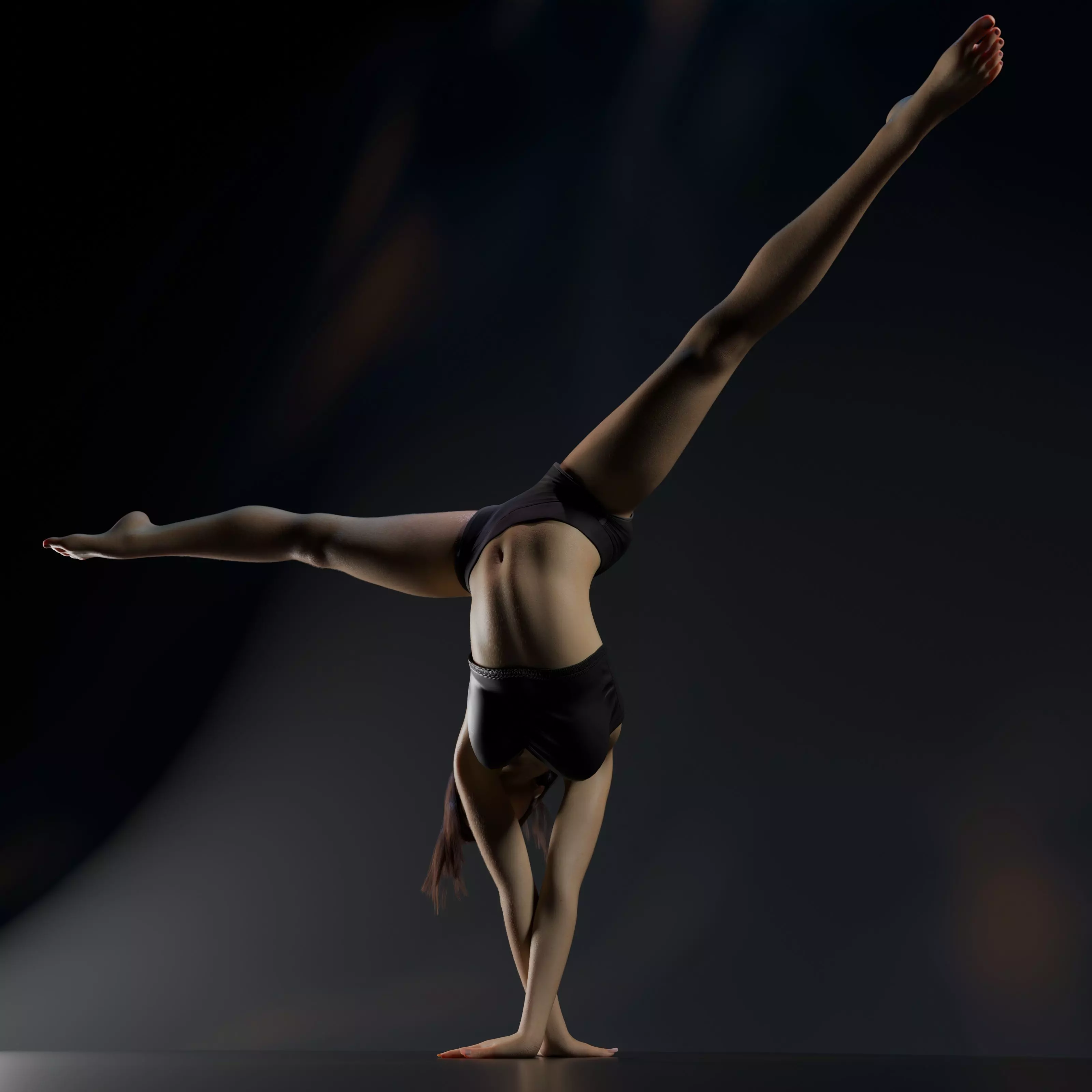 Sarah - Advanced Rigged Female Low-poly 3D model_13