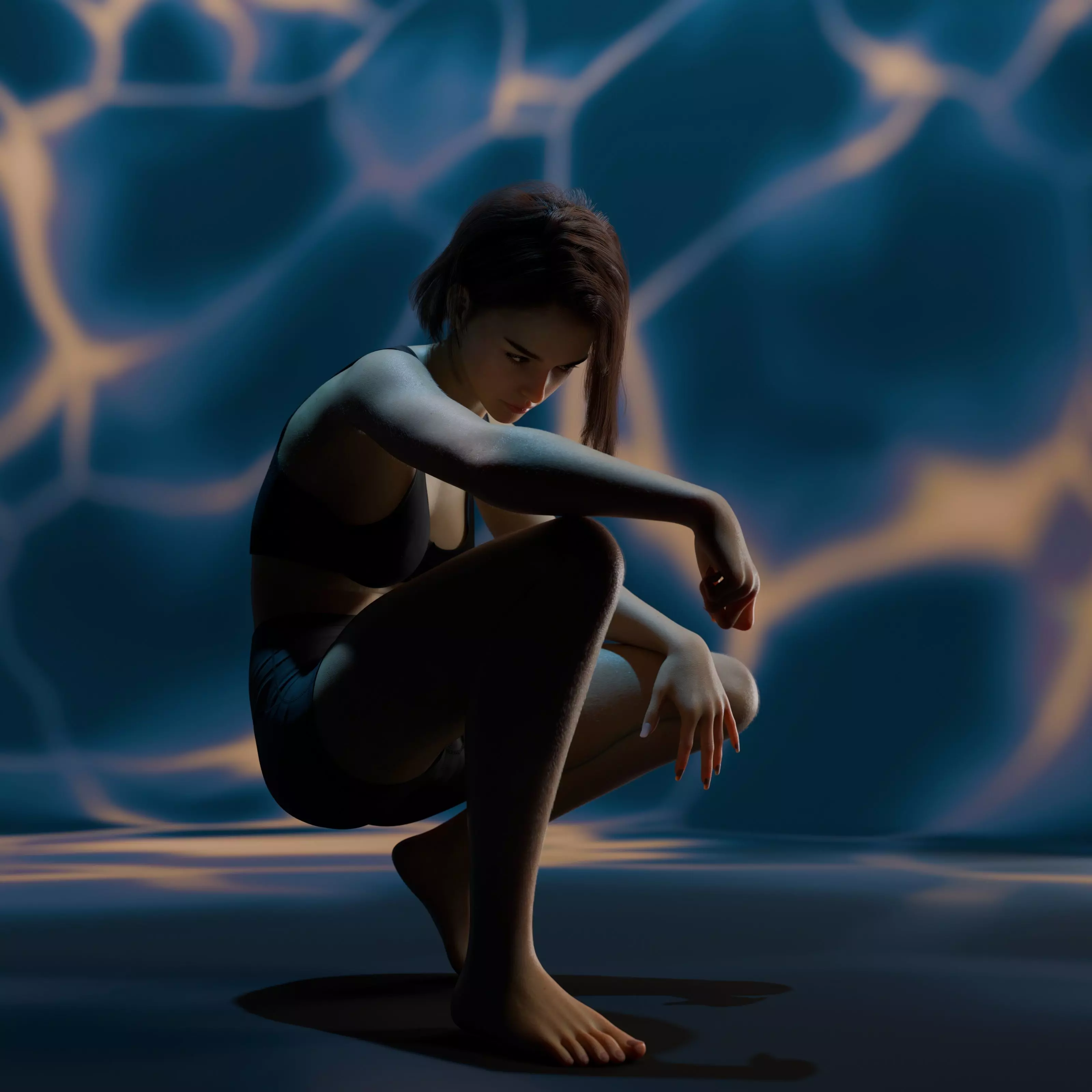 Sarah - Advanced Rigged Female Low-poly 3D model_26