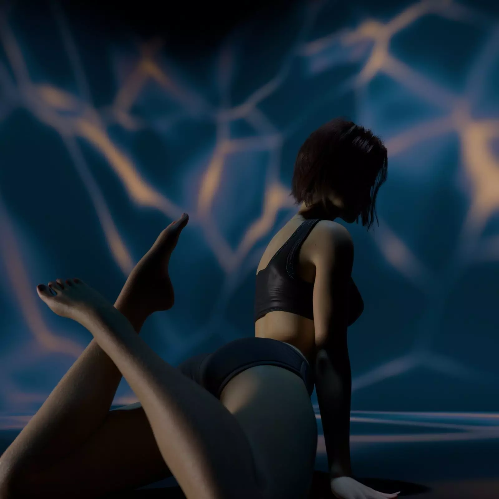 Sarah - Advanced Rigged Female Low-poly 3D model_23