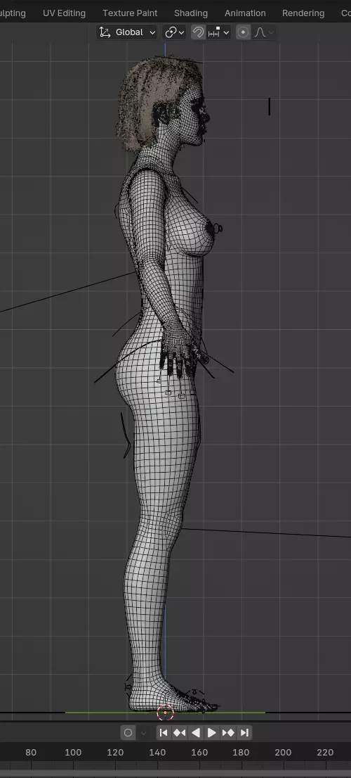 Sarah - Advanced Rigged Female Low-poly 3D model_46