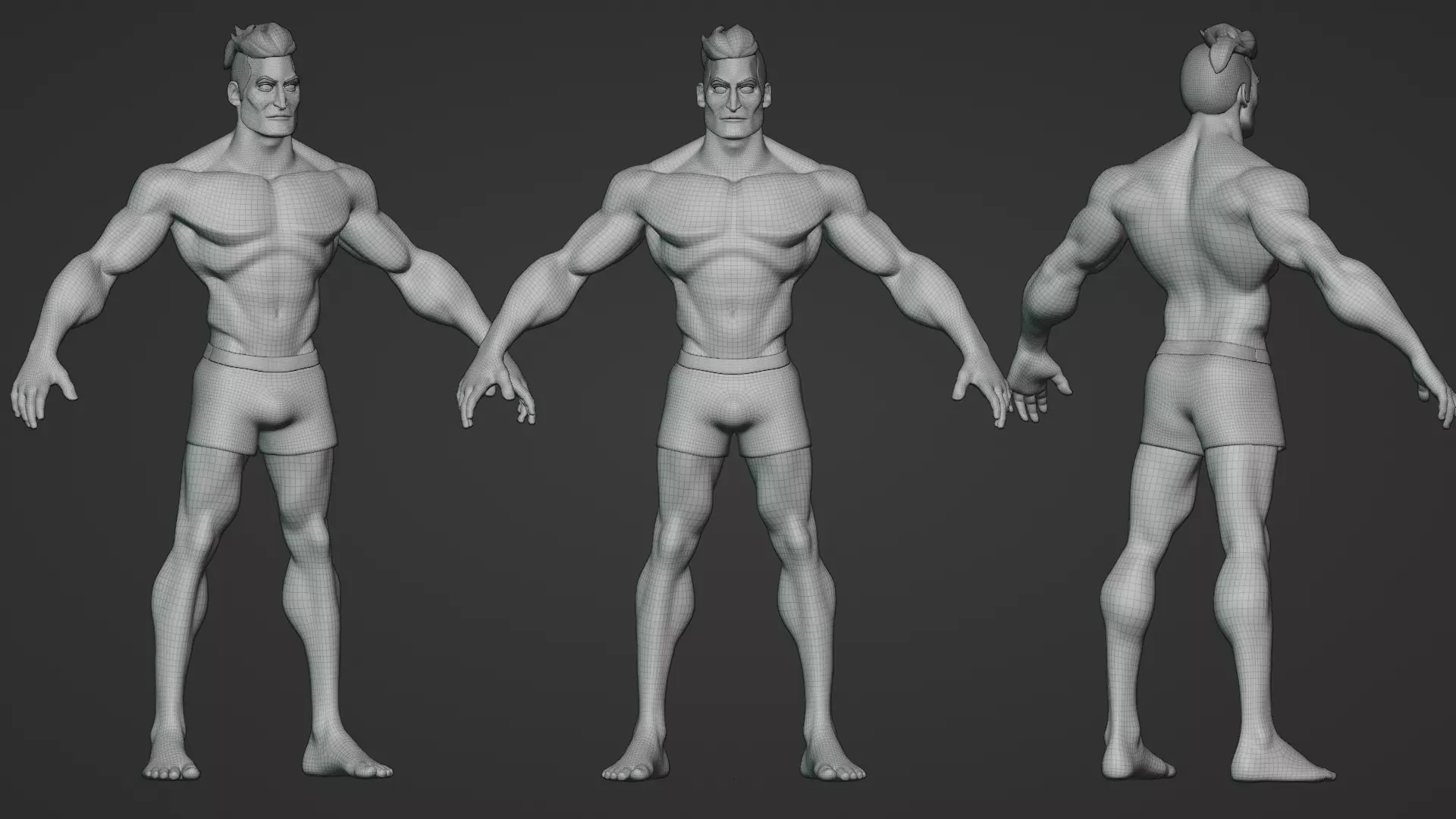 Cartoon male character Stan game ready Low-poly 3D model Low-poly 3D model_9