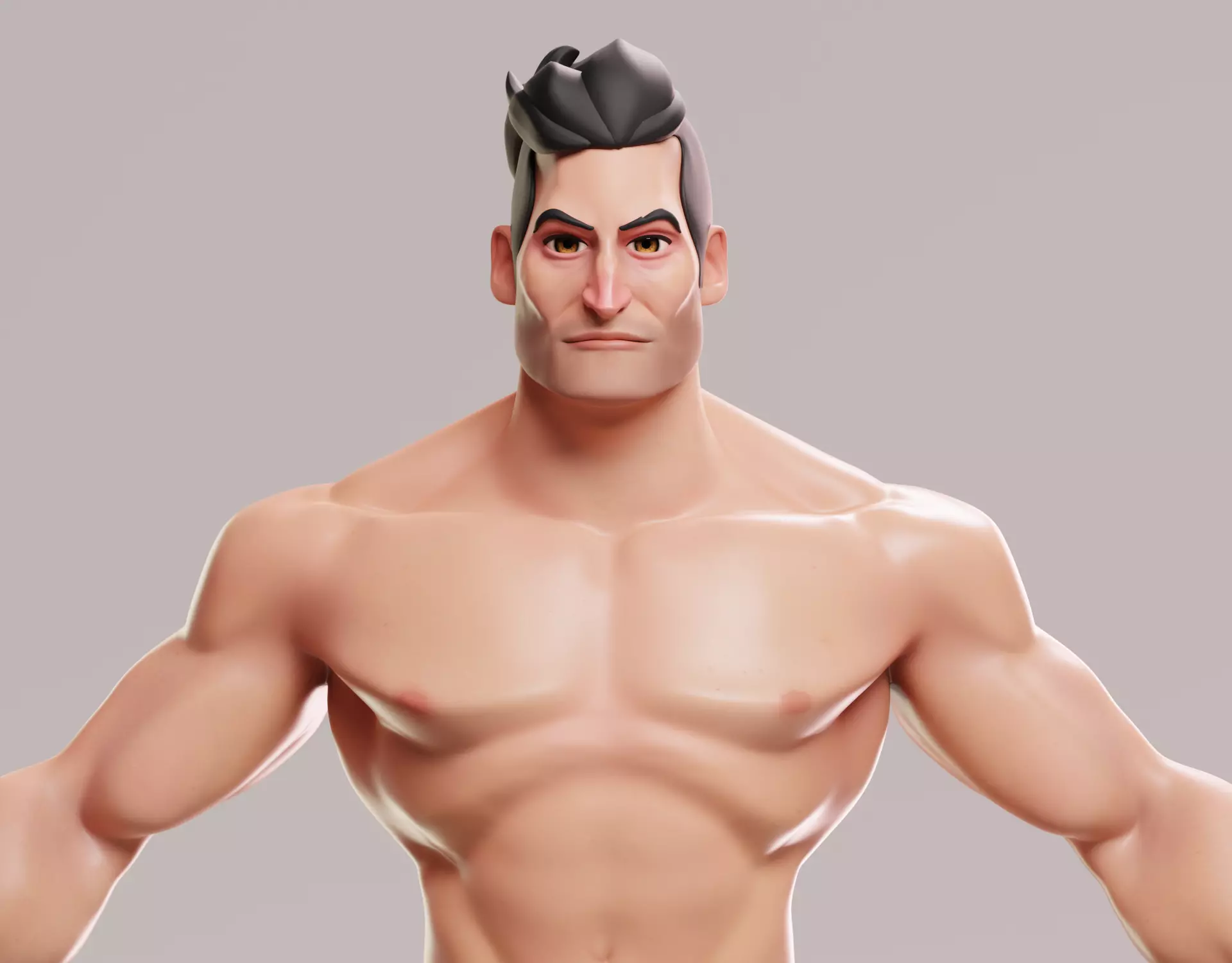 Cartoon male character Stan game ready Low-poly 3D model Low-poly 3D model_5