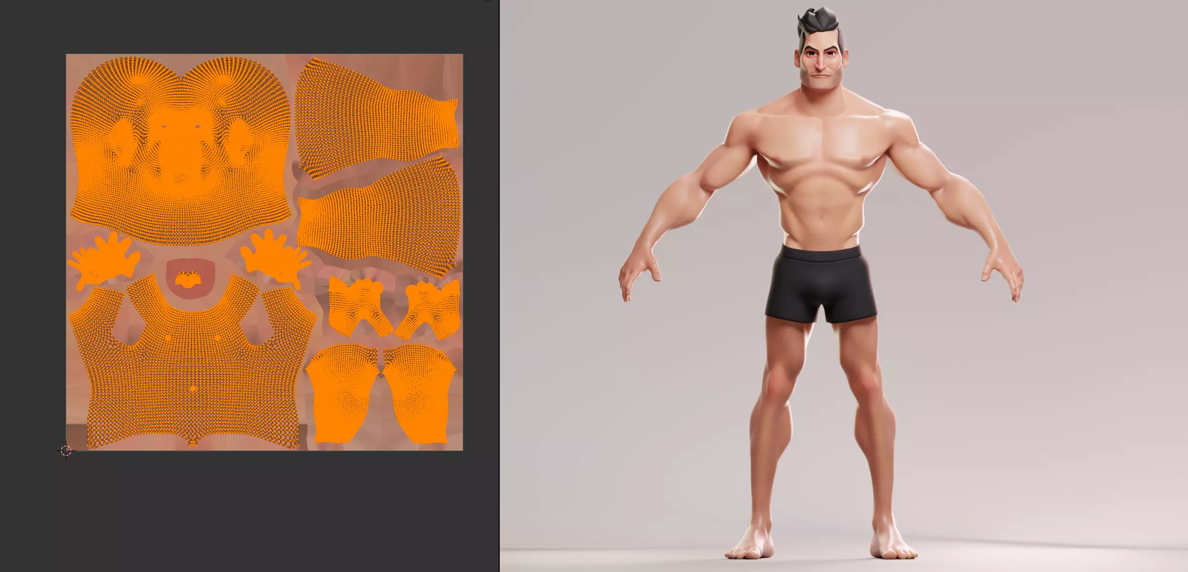 Cartoon male character Stan game ready Low-poly 3D model Low-poly 3D model_12