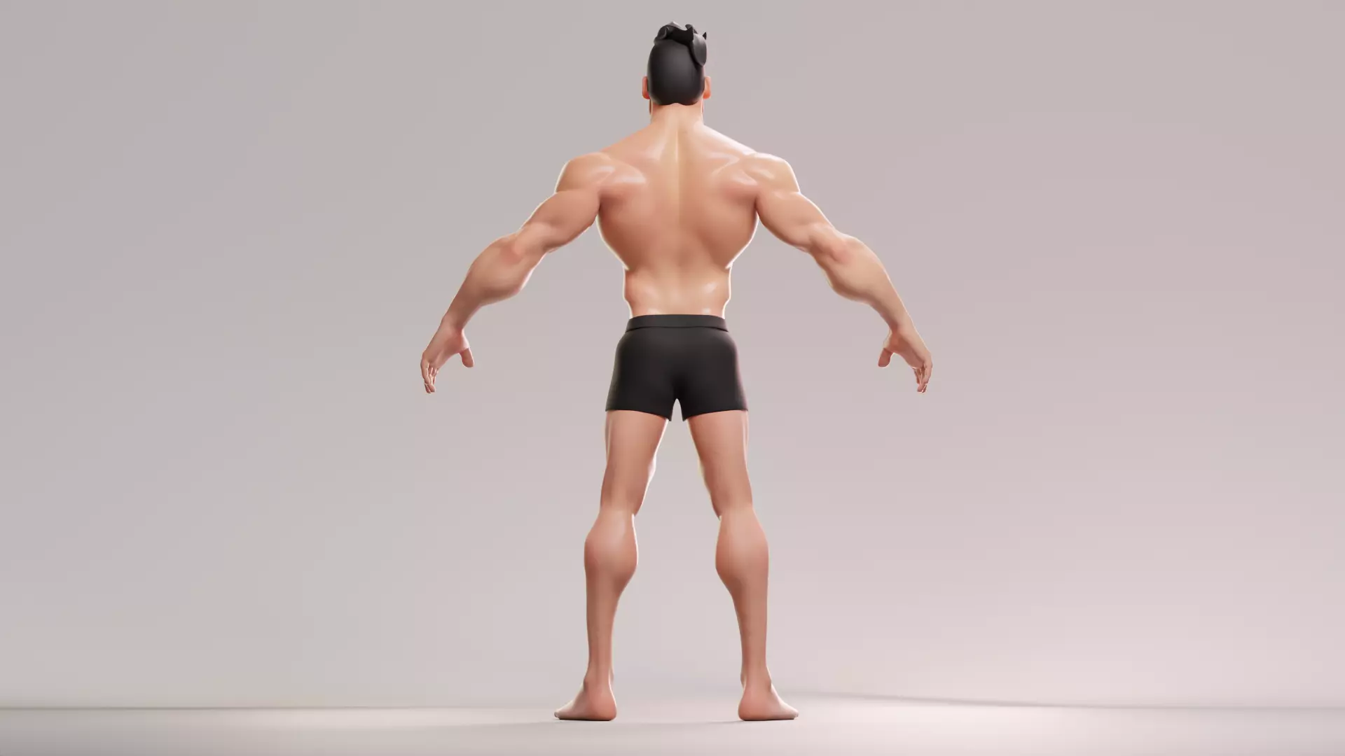 Cartoon male character Stan game ready Low-poly 3D model Low-poly 3D model_3