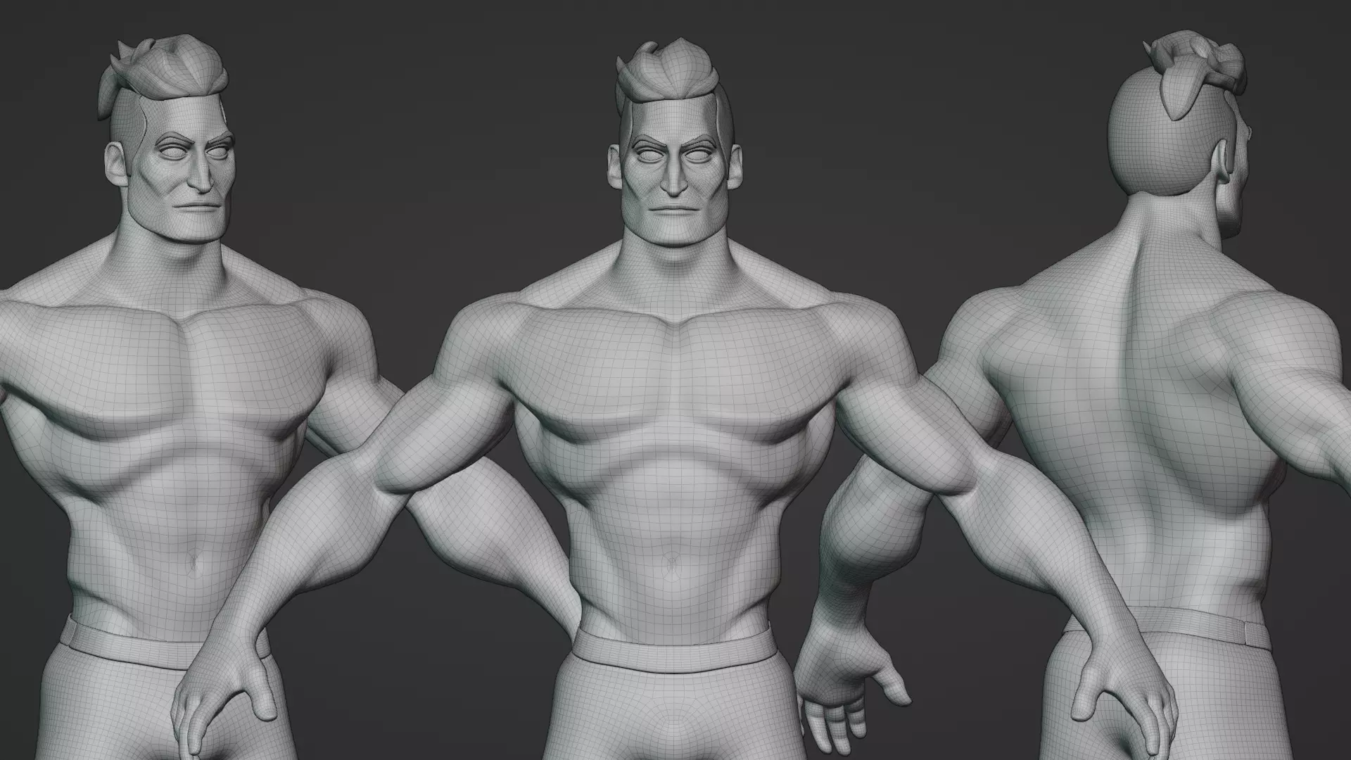 Cartoon male character Stan game ready Low-poly 3D model Low-poly 3D model_11