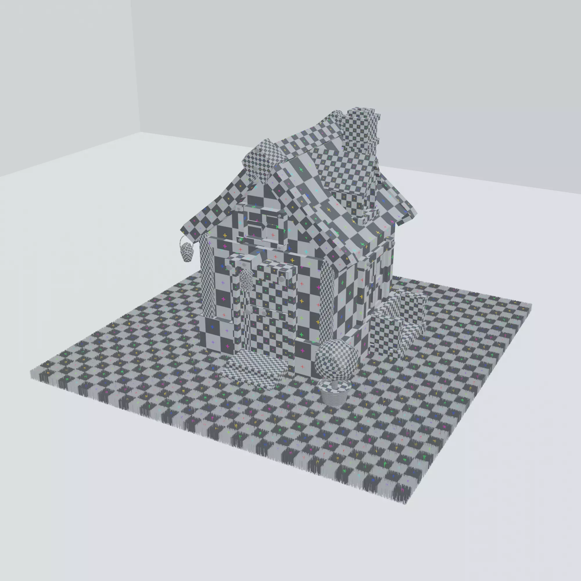 HandPainted Fantasy House Low-poly 3D model_6