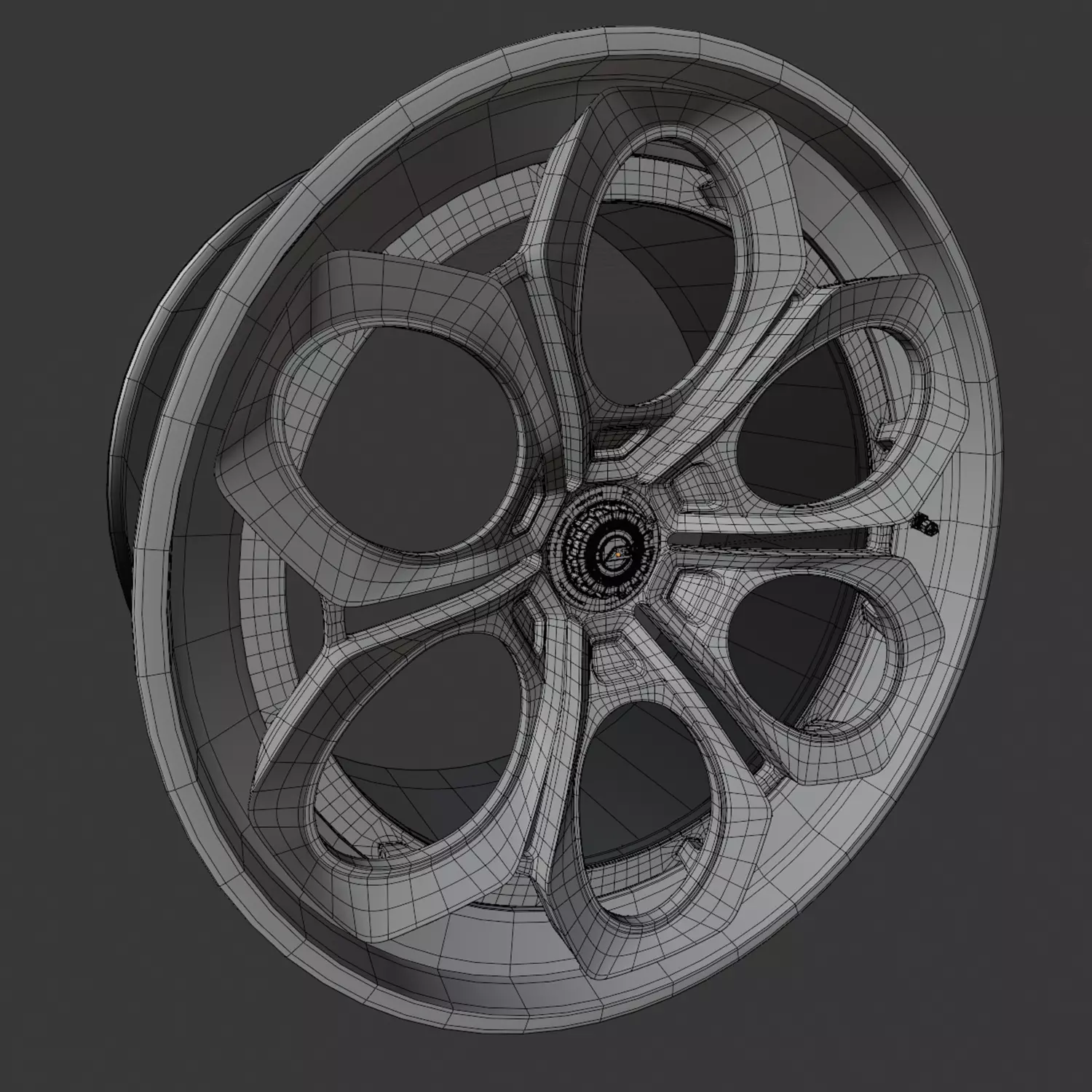 AL13 R110 Centerlock wheel 3D model_6