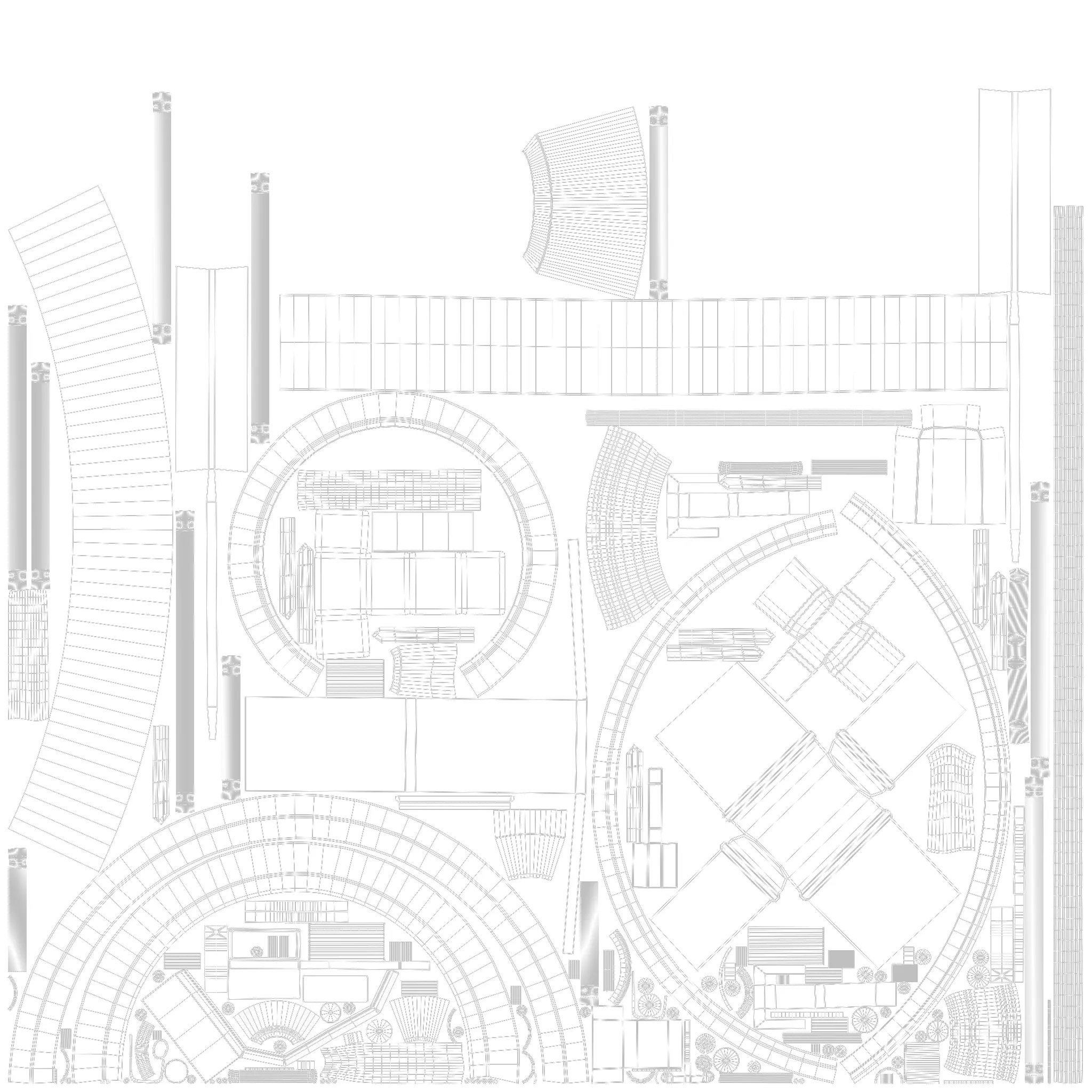 Futuristic Hovercraft 3D Model  Game Ready Vehicle for game Low-poly 3D model_12