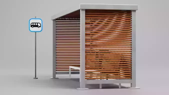 Modern Bus Stop Shelter V2