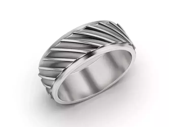 Geometric Gear Pattern Band