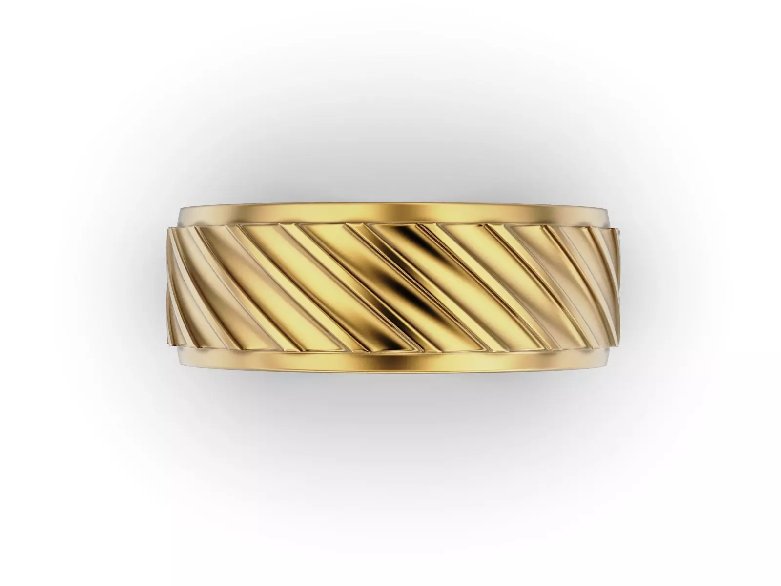 Geometric Gear Pattern Band 3D print model_4