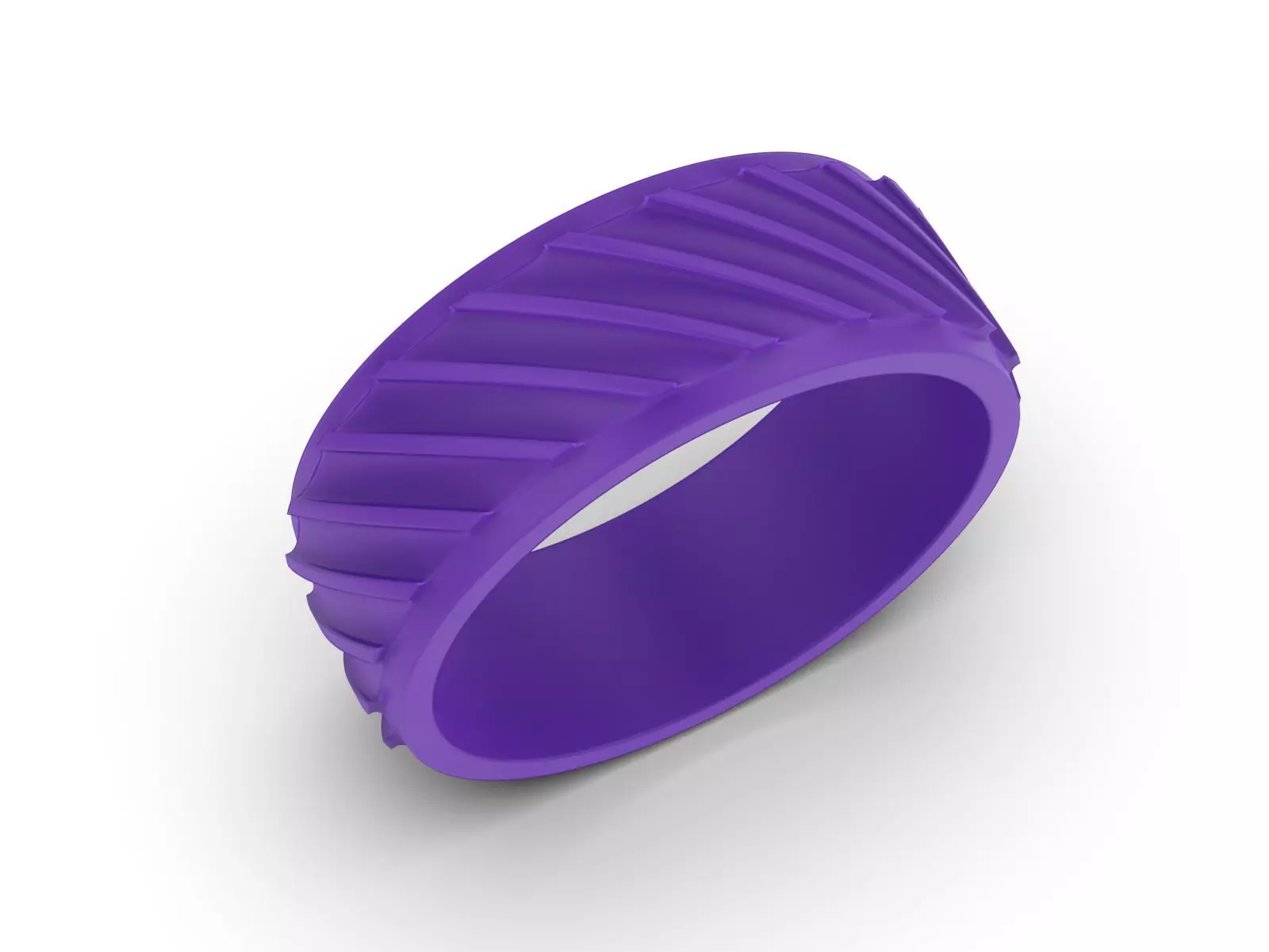 Geometric Gear Pattern Band 3D print model_7