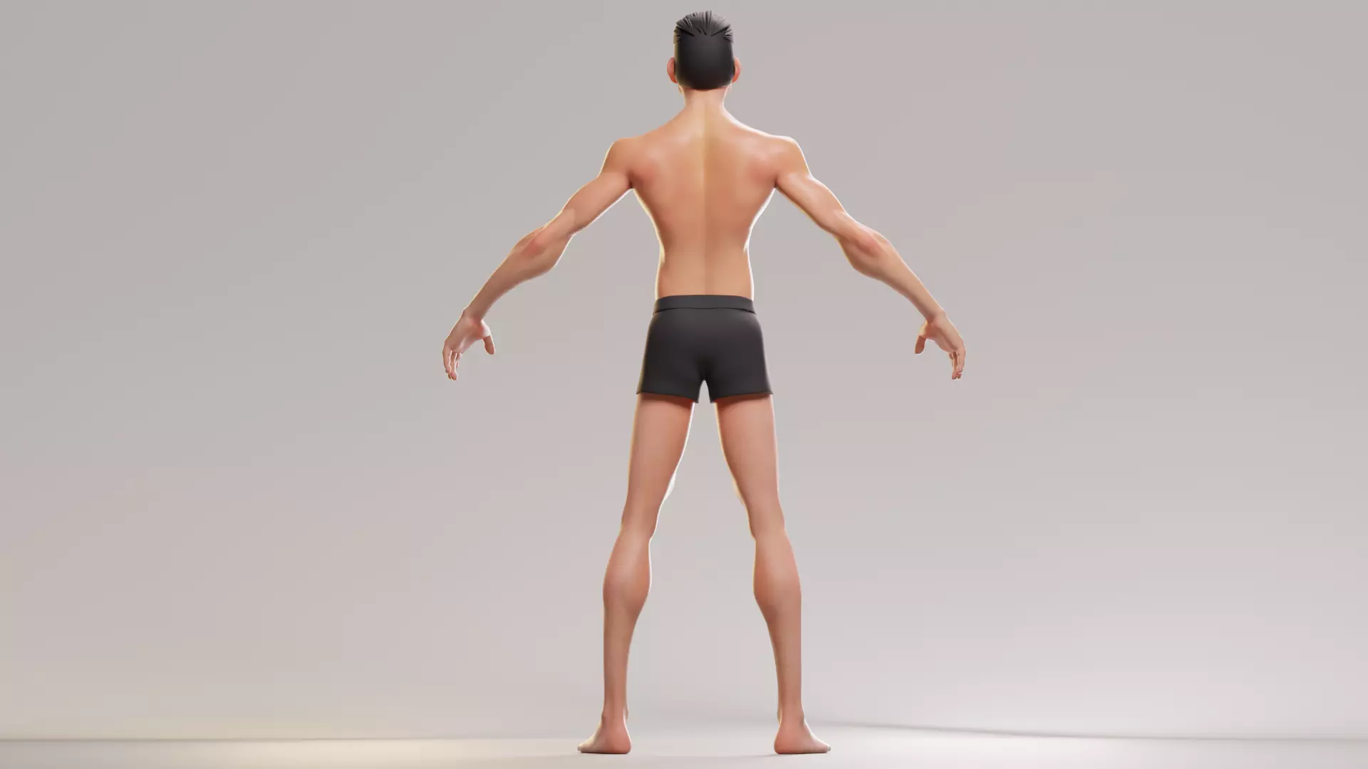 Cartoon male character Stan game ready Low-poly 3D  Low-poly 3D model_3