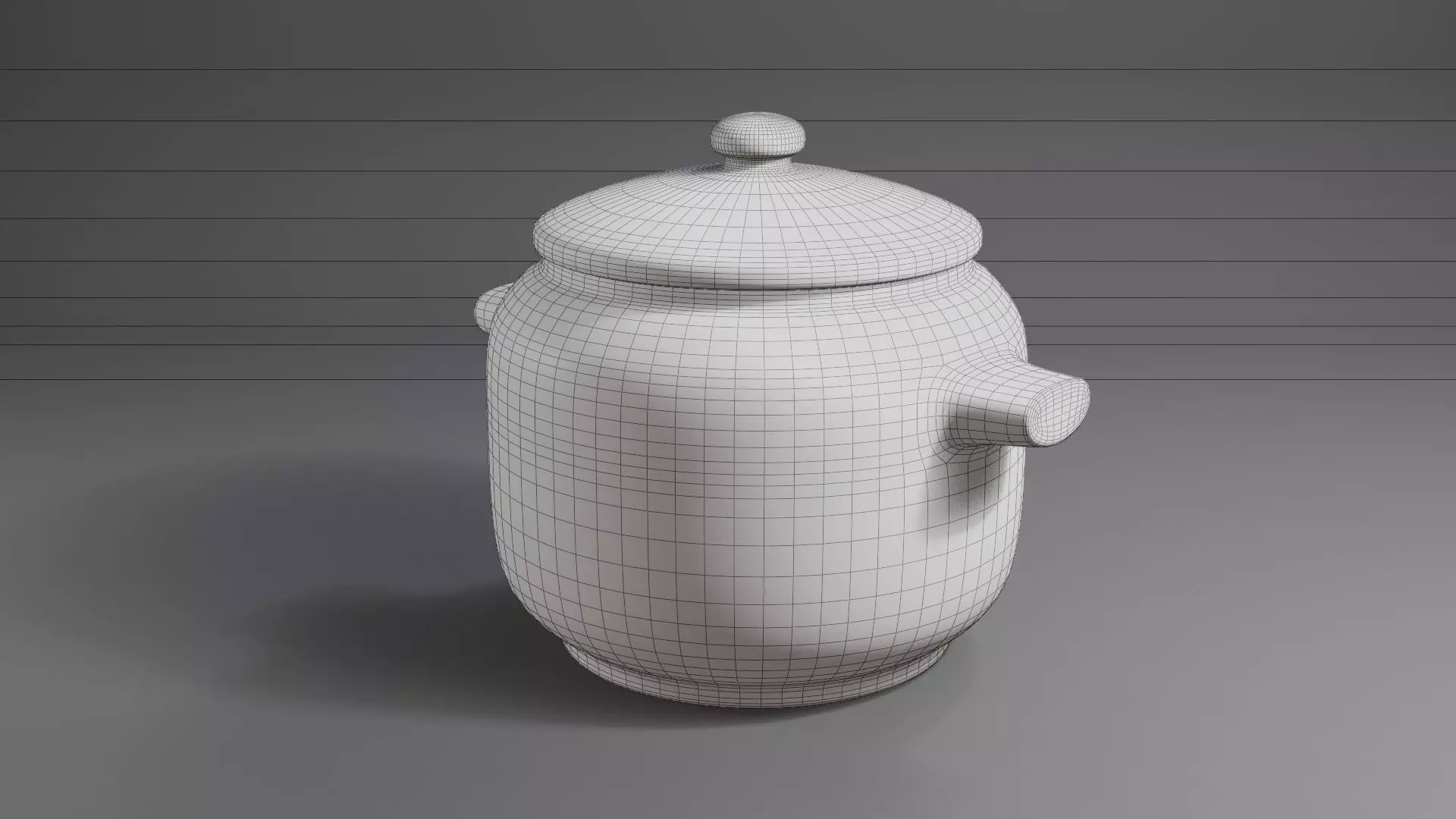 Clay Pot 3D model_5