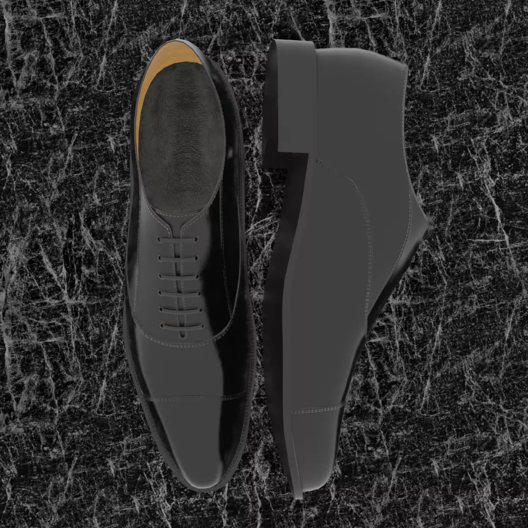 CLASSIC MENS 3D SHOES Free low-poly 3D model_2