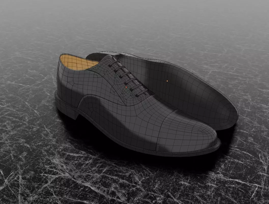 CLASSIC MENS 3D SHOES Free low-poly 3D model_10