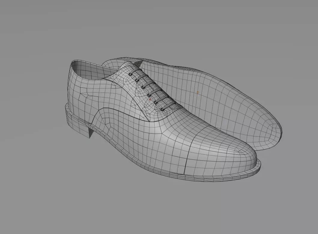 CLASSIC MENS 3D SHOES Free low-poly 3D model_11
