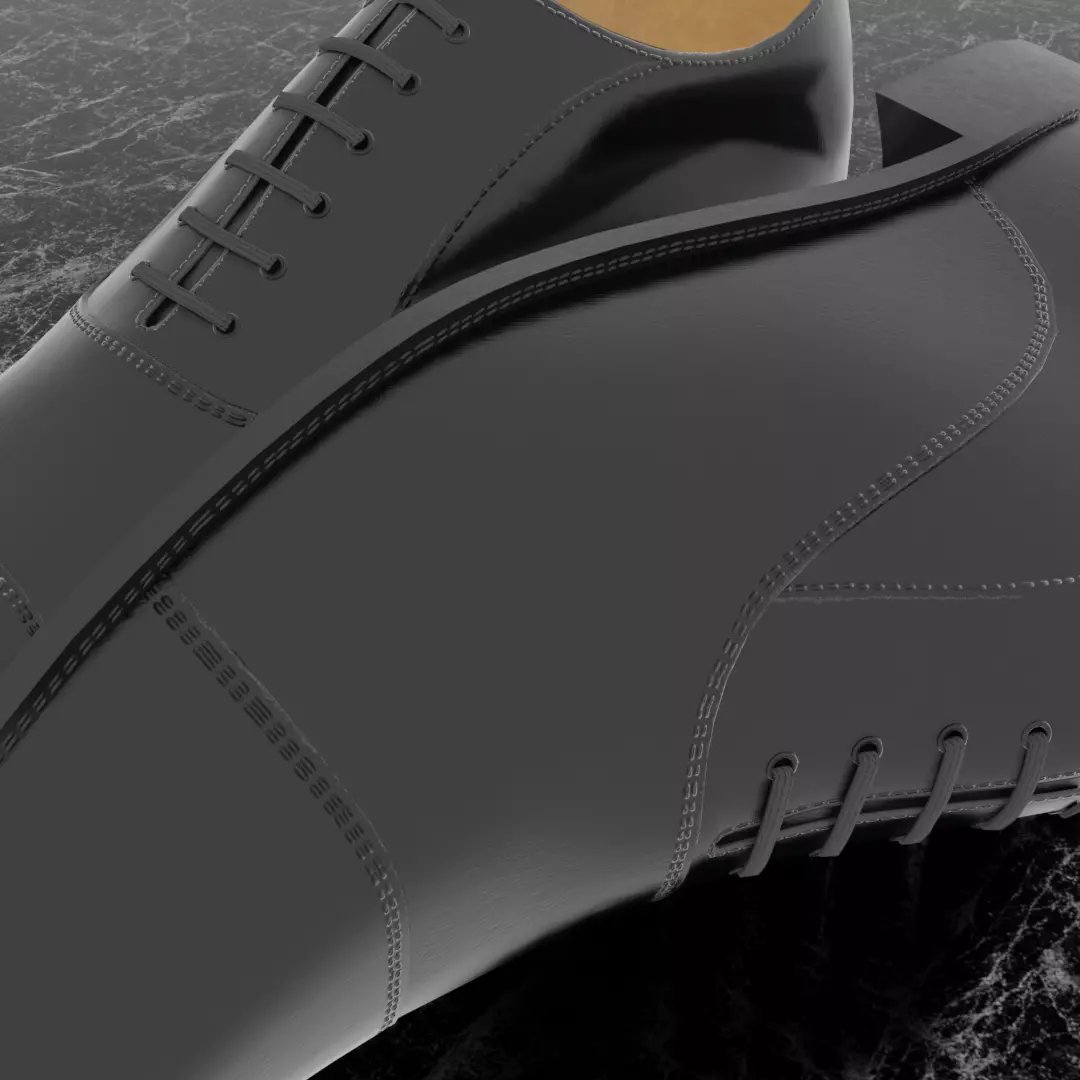 CLASSIC MENS 3D SHOES Free low-poly 3D model_8