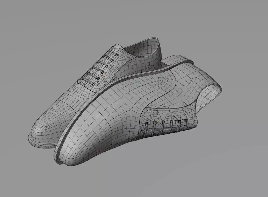 CLASSIC MENS 3D SHOES Free low-poly 3D model_12