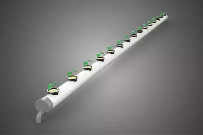 PVC PIPE CHANNEL NET POTS NFT HYDROPONIC CROP SEEDLING PLANT