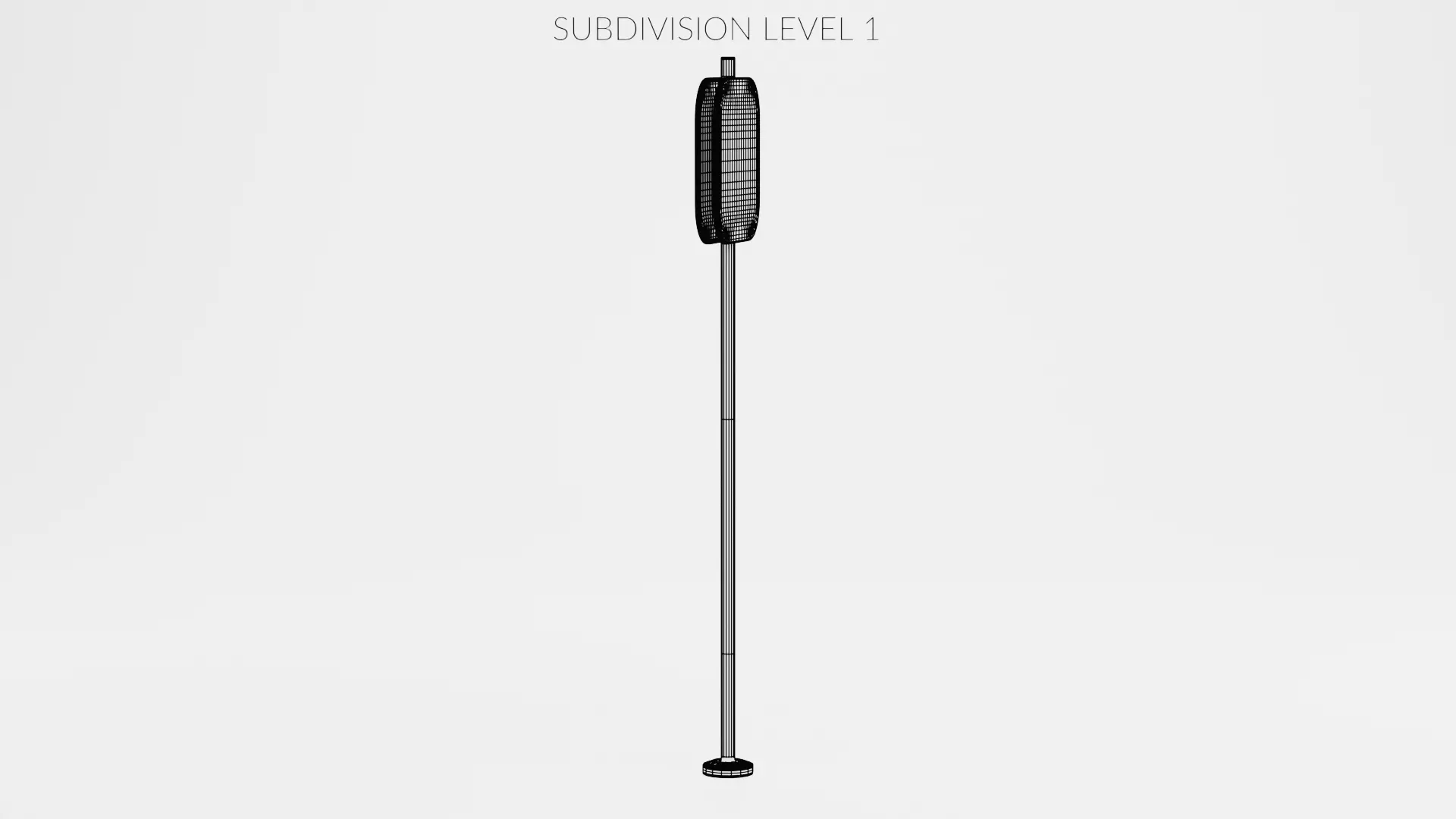 Bus Stop Sign Low-poly 3D model_11