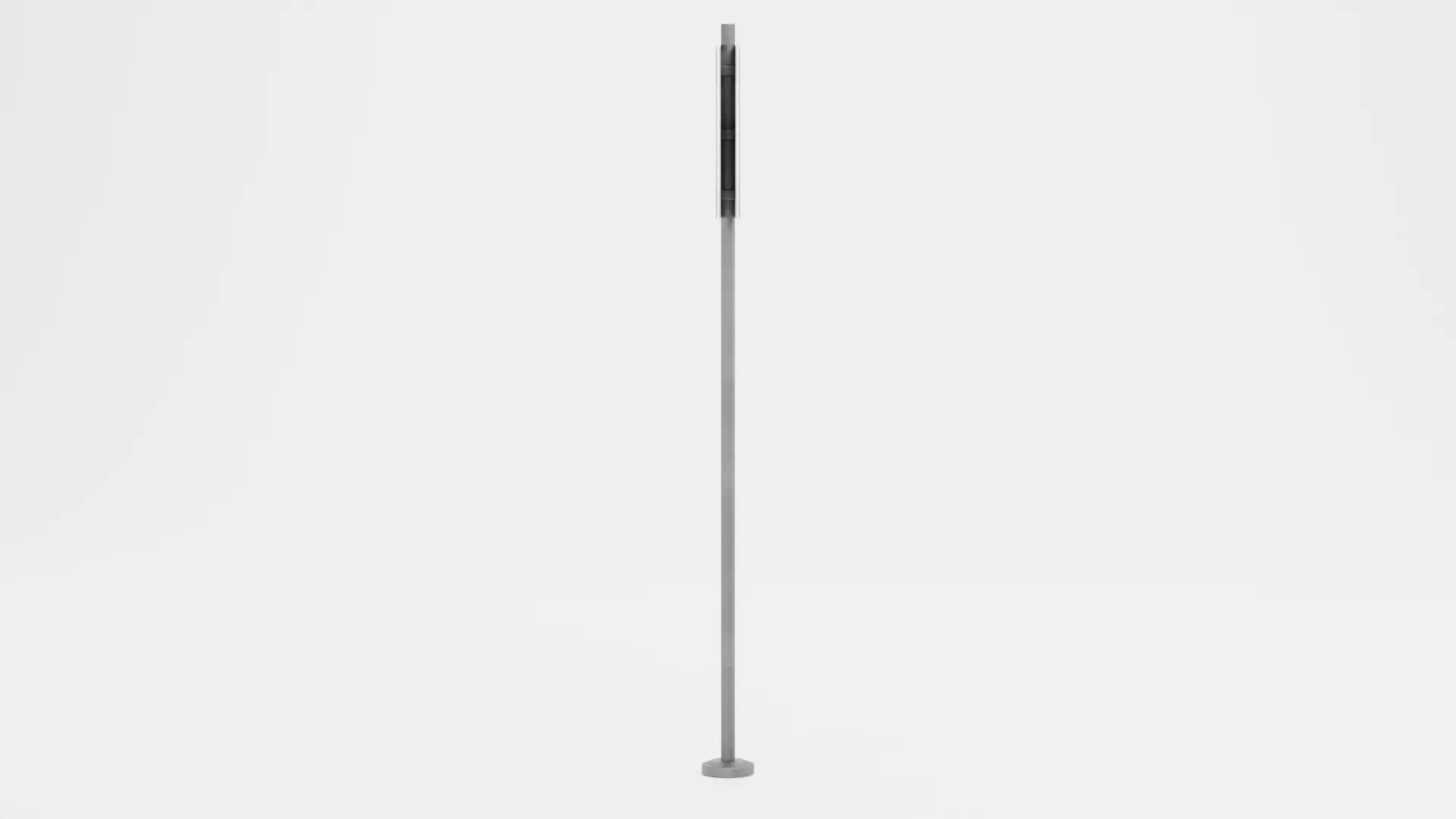 Bus Stop Sign Low-poly 3D model_2