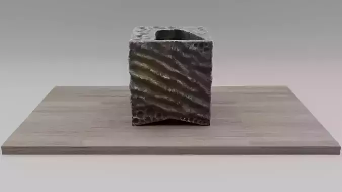 stl-Wave patterned vase 4