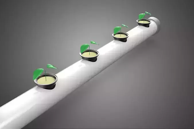 DIY PLASTIC PIPE TUBE CHANNEL NET POT CUP PLANTS HYDROPONIC KIT