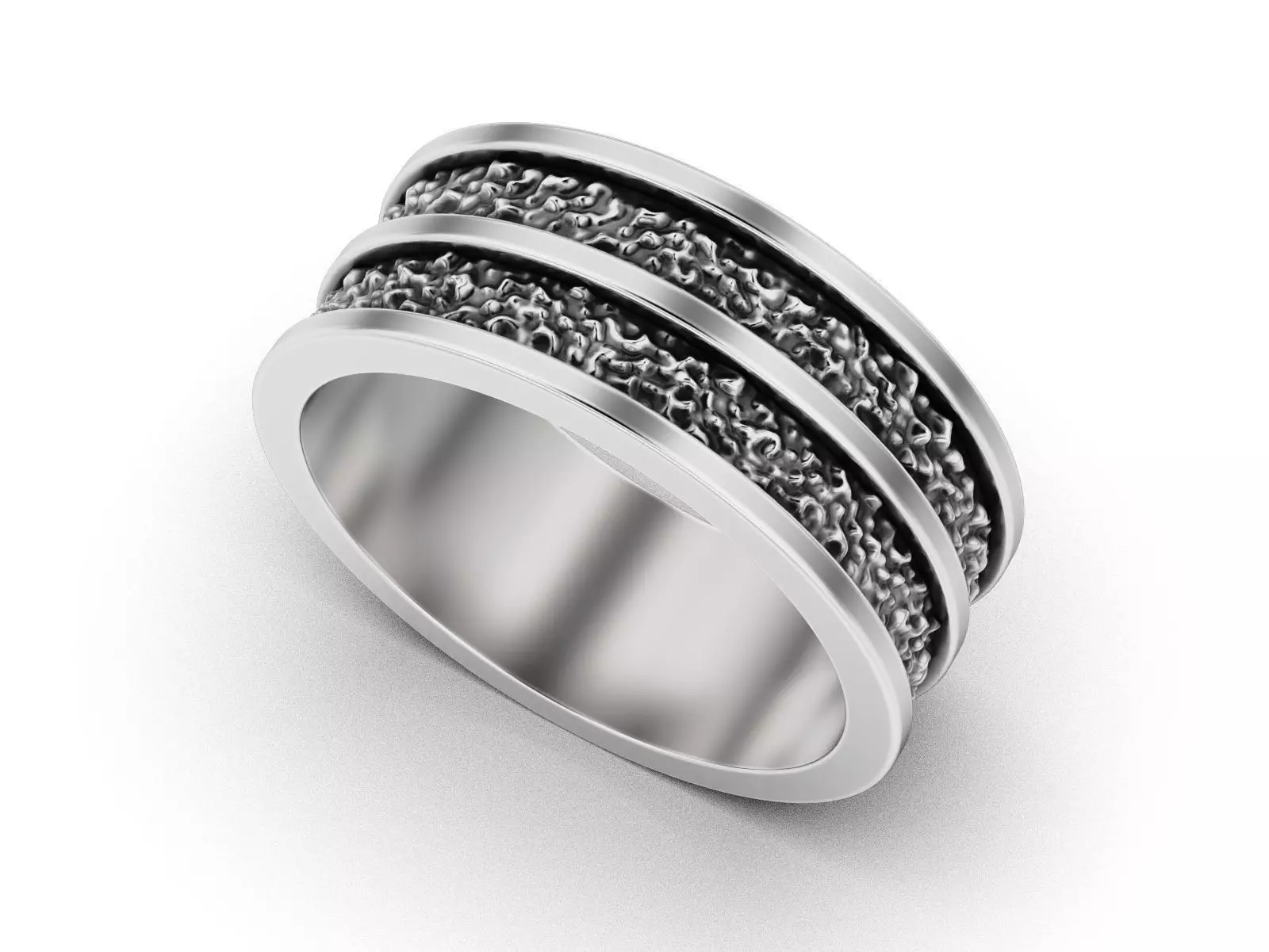 Rugged Channel Ring 3D print model