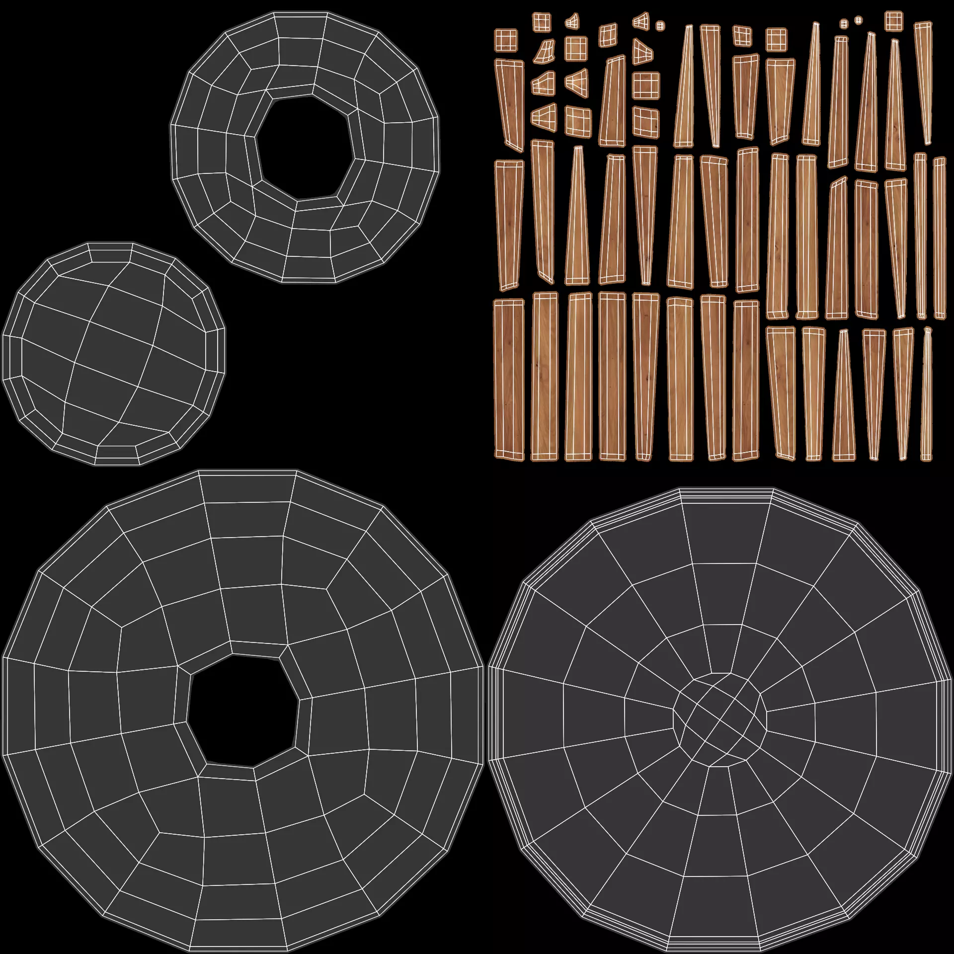 -Fire Pit V1- Low-poly 3D model_6