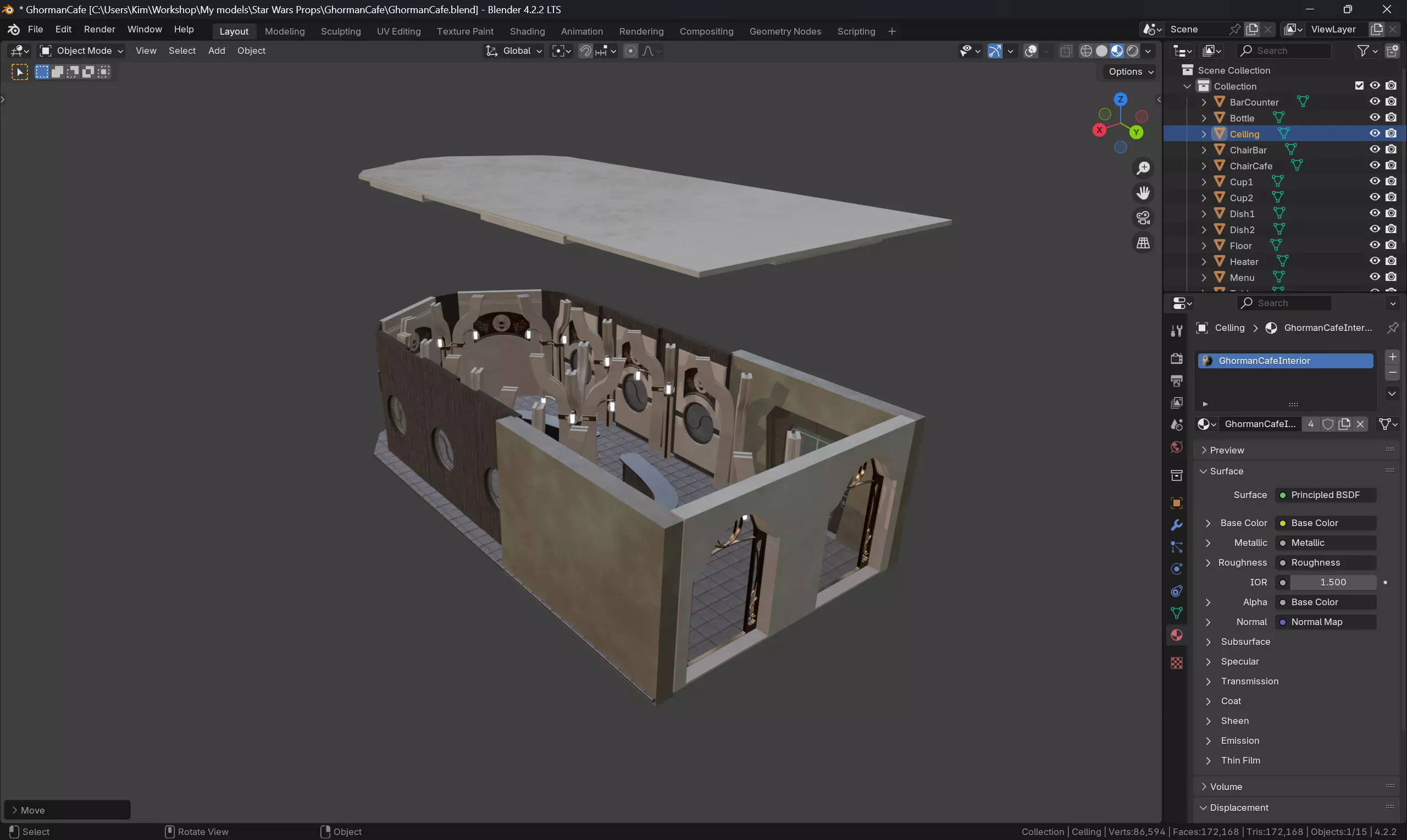 Ghorman Cafe - Star Wars Andor 3D model_4