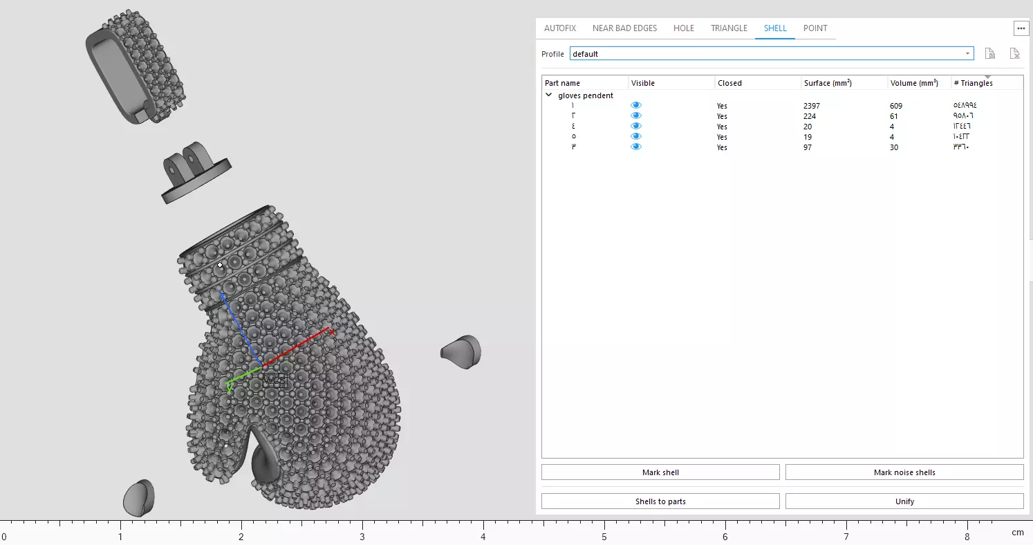 Custom Boxing gloves Pendant - Boxing gloves Necklace  3D print model_18