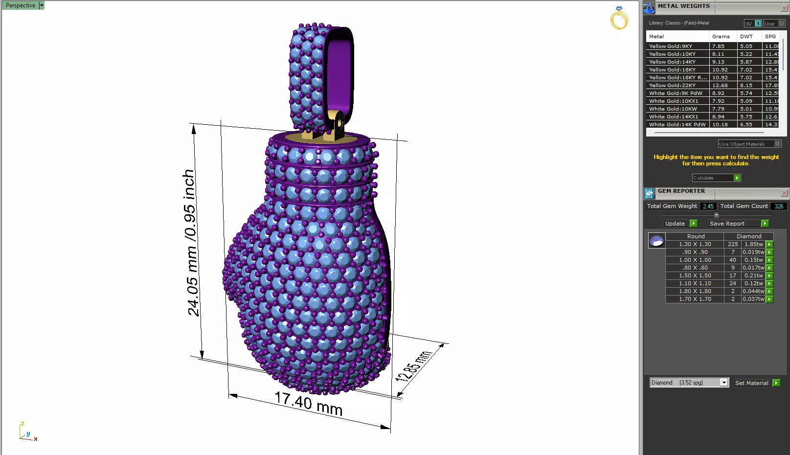 Custom Boxing gloves Pendant - Boxing gloves Necklace  3D print model_6
