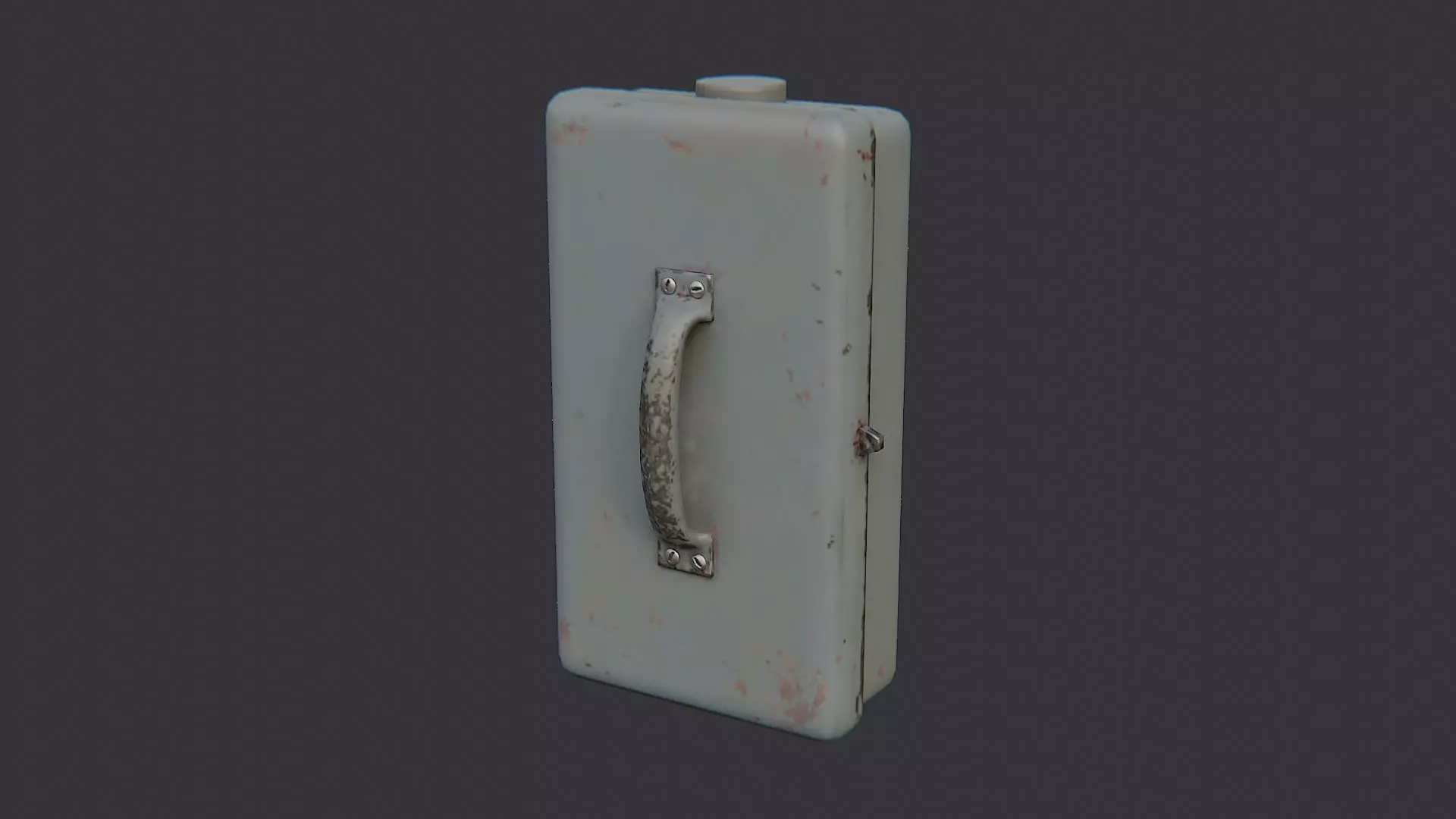 Dun Electric Box Low-poly 3D model_2