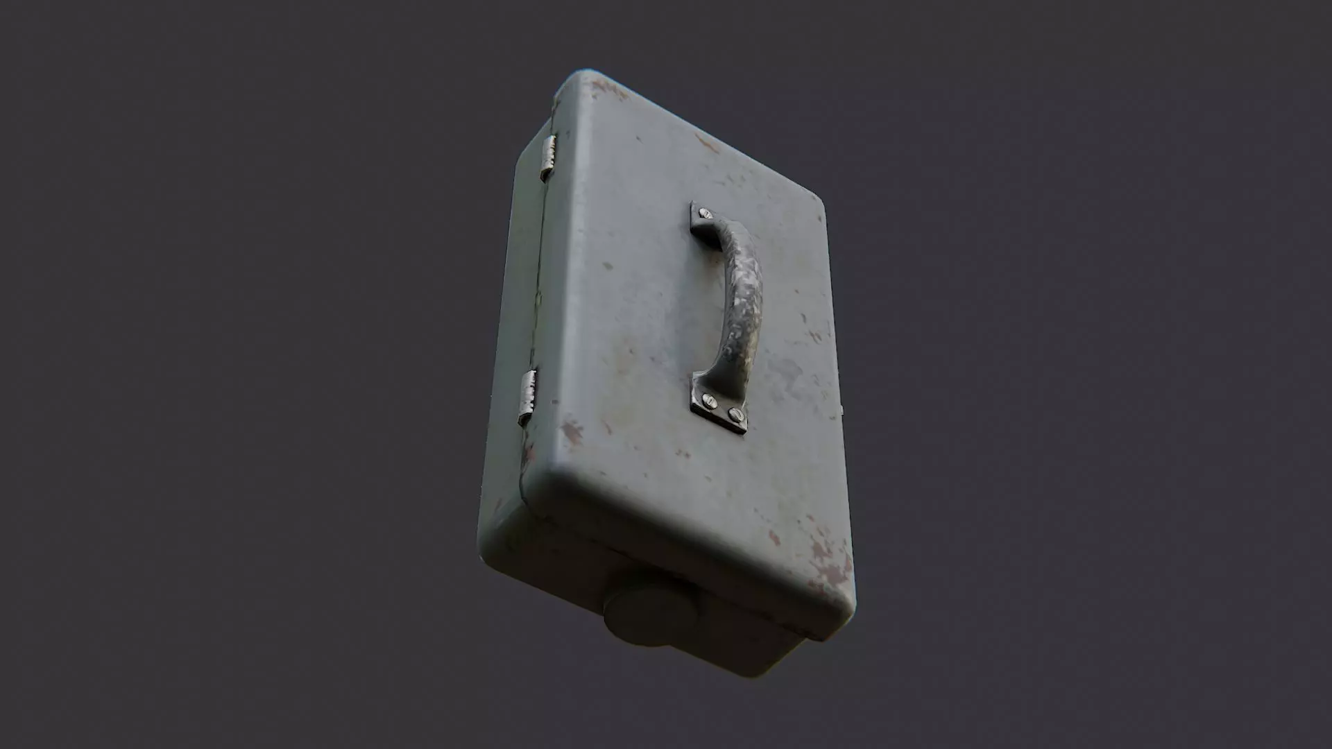 Dun Electric Box Low-poly 3D model_5
