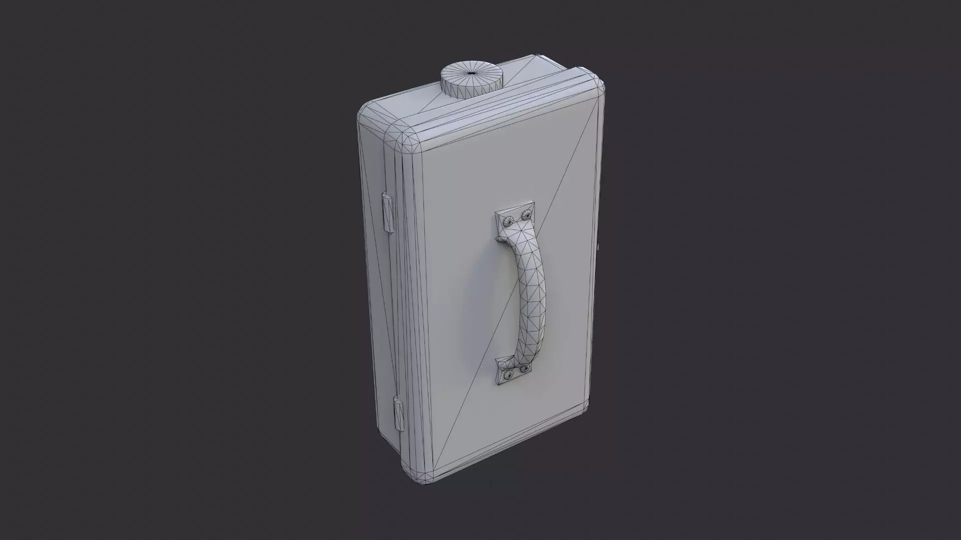 Dun Electric Box Low-poly 3D model_7