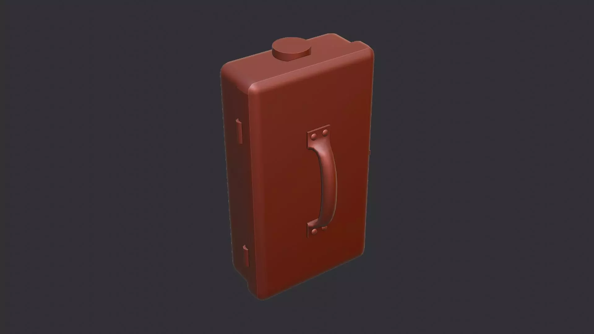 Dun Electric Box Low-poly 3D model_6
