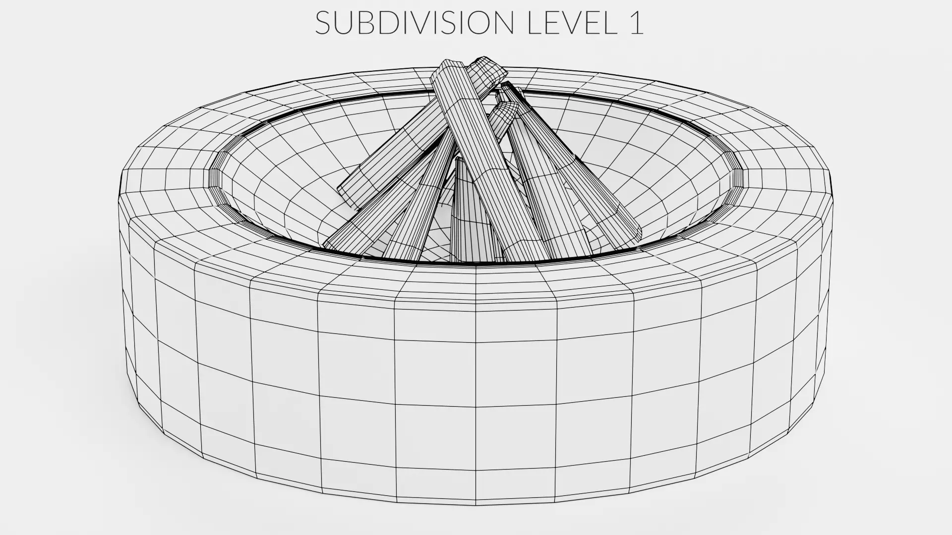 -Fire Pit V3- Low-poly 3D model_8
