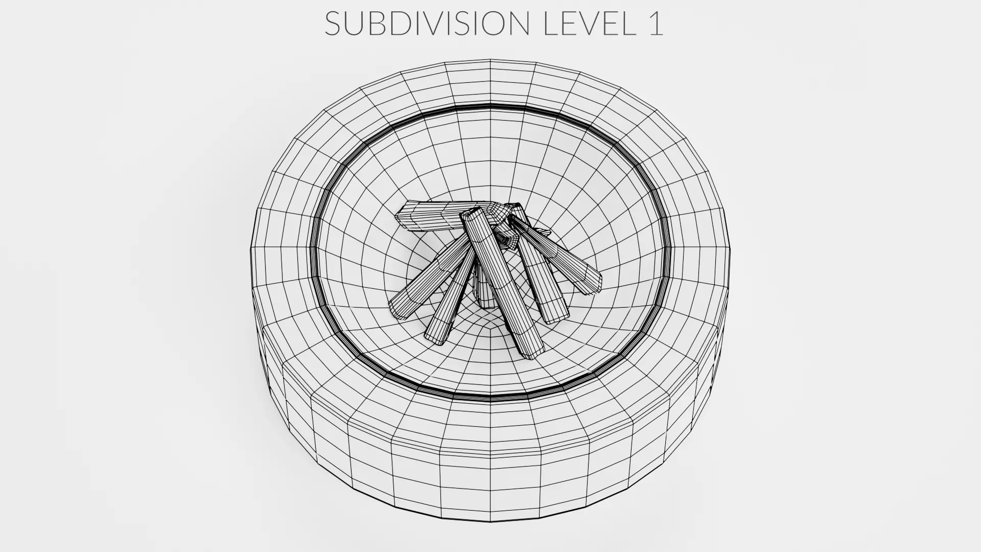 -Fire Pit V3- Low-poly 3D model_10