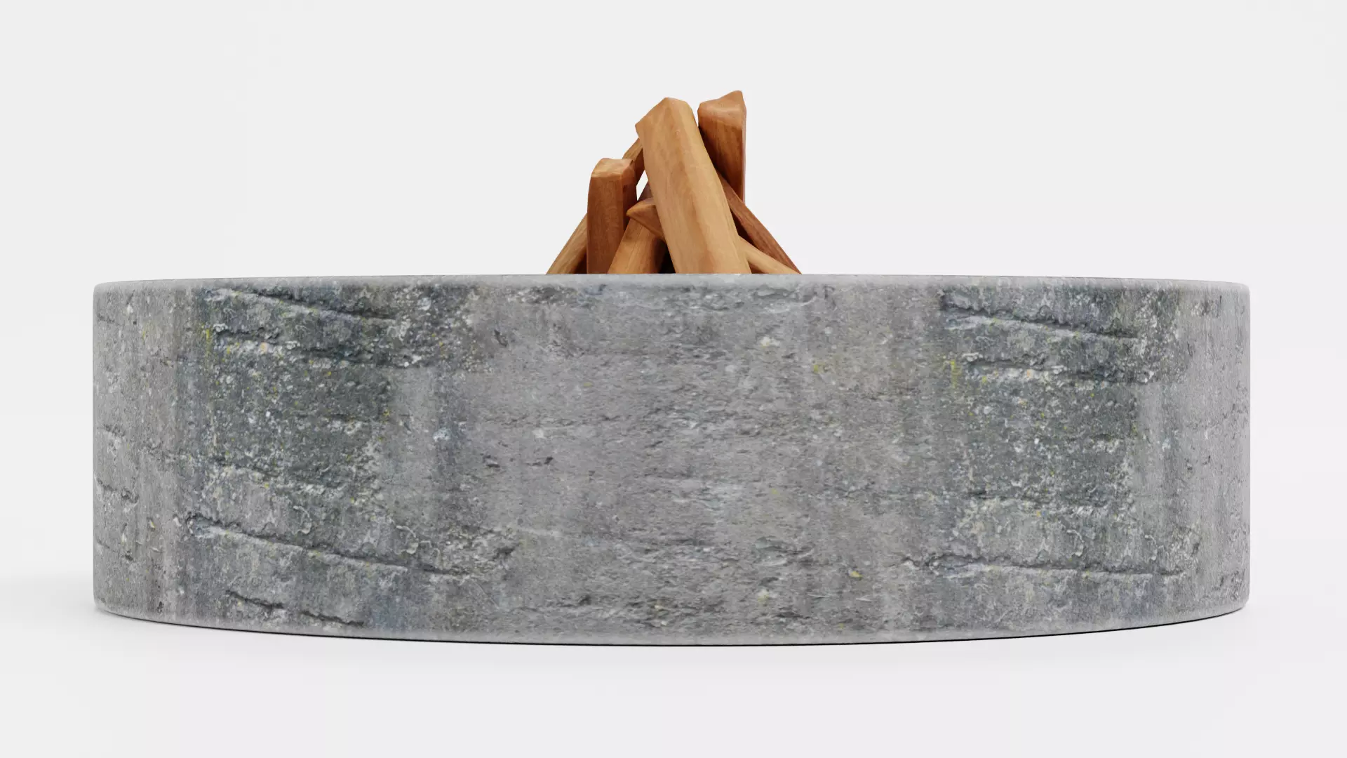 -Fire Pit V3- Low-poly 3D model_2