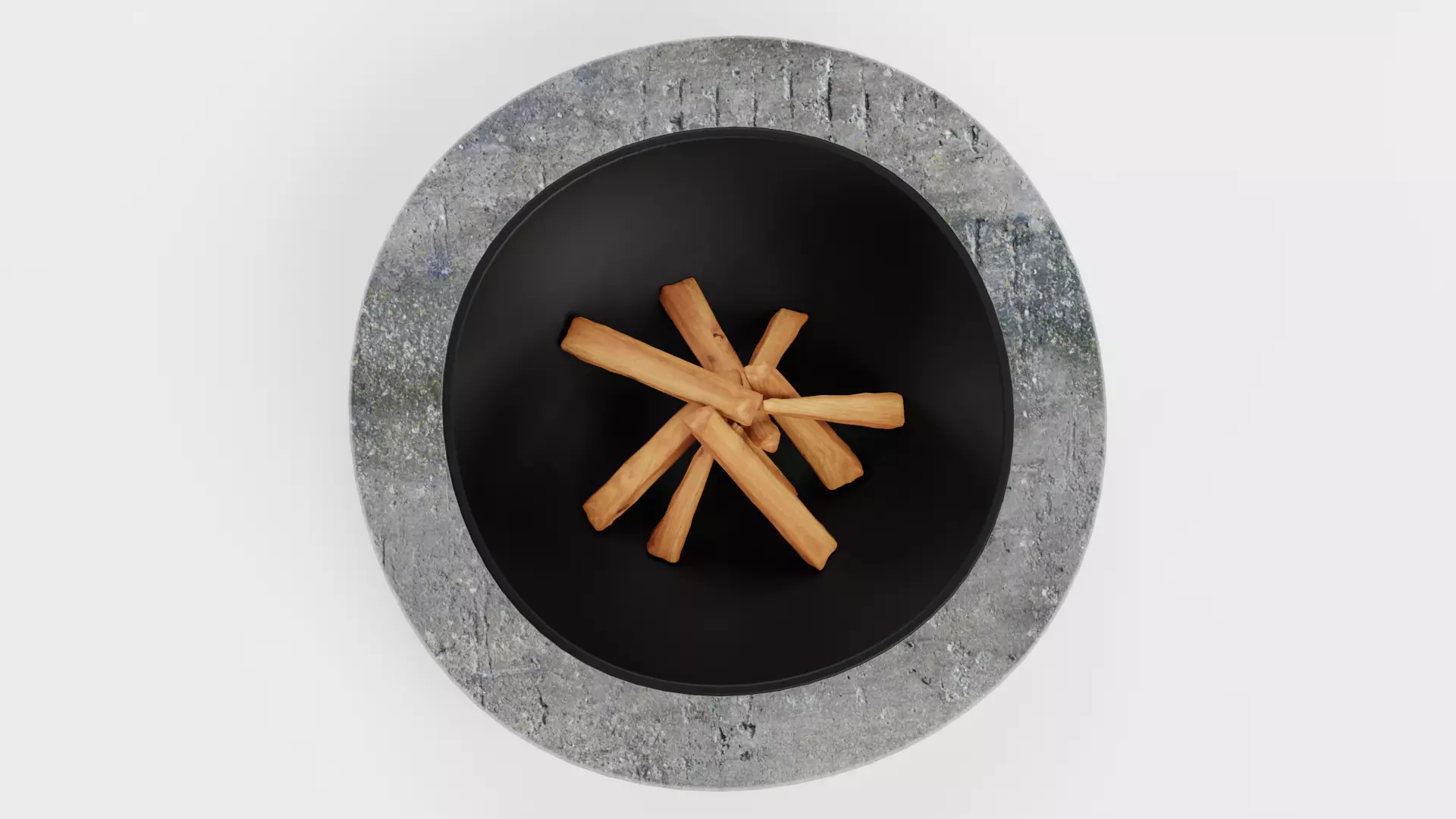 -Fire Pit V3- Low-poly 3D model_5