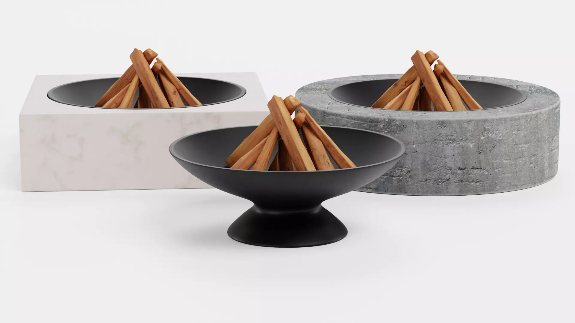 -Fire Pits- Low-poly 3D model_2