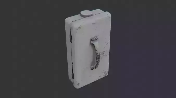 Weathered Outdoor Electric Box Enclosure