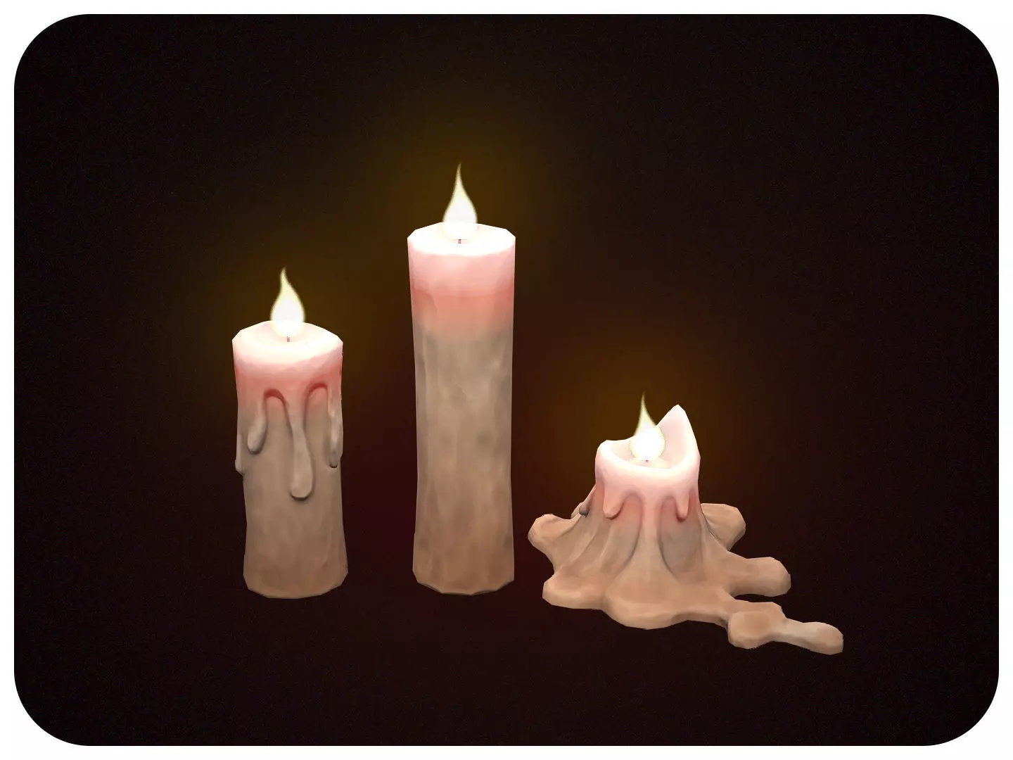 Stylized Halloween Props Pack 3D Model Collection_9