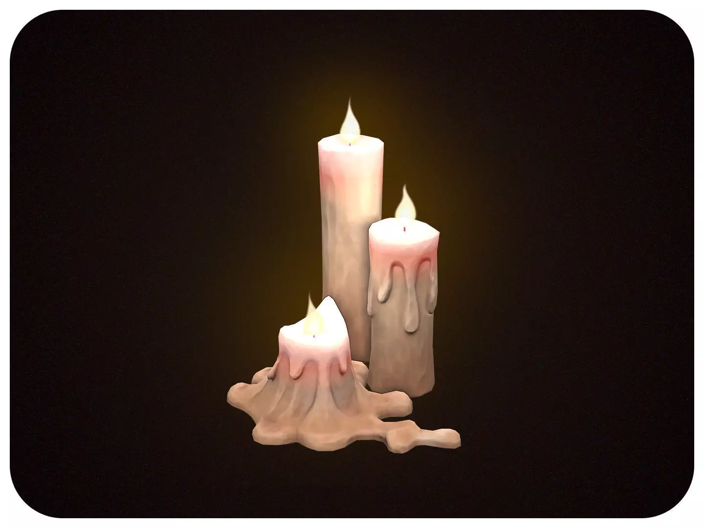 Stylized Halloween Props Pack 3D Model Collection_8