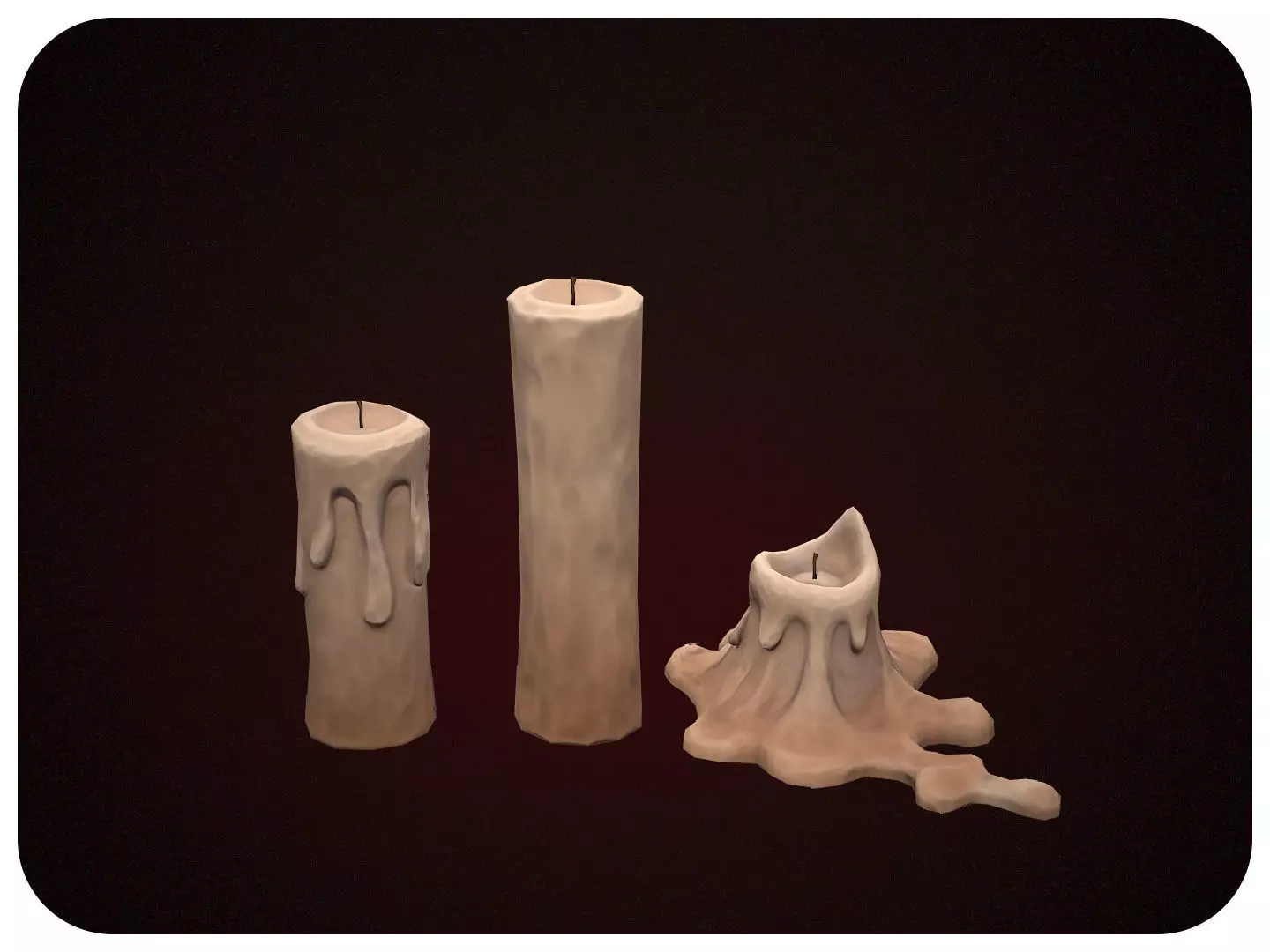 Stylized Halloween Props Pack 3D Model Collection_10