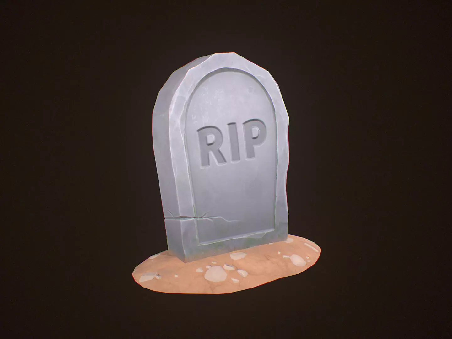 Stylized Halloween Props Pack 3D Model Collection_7